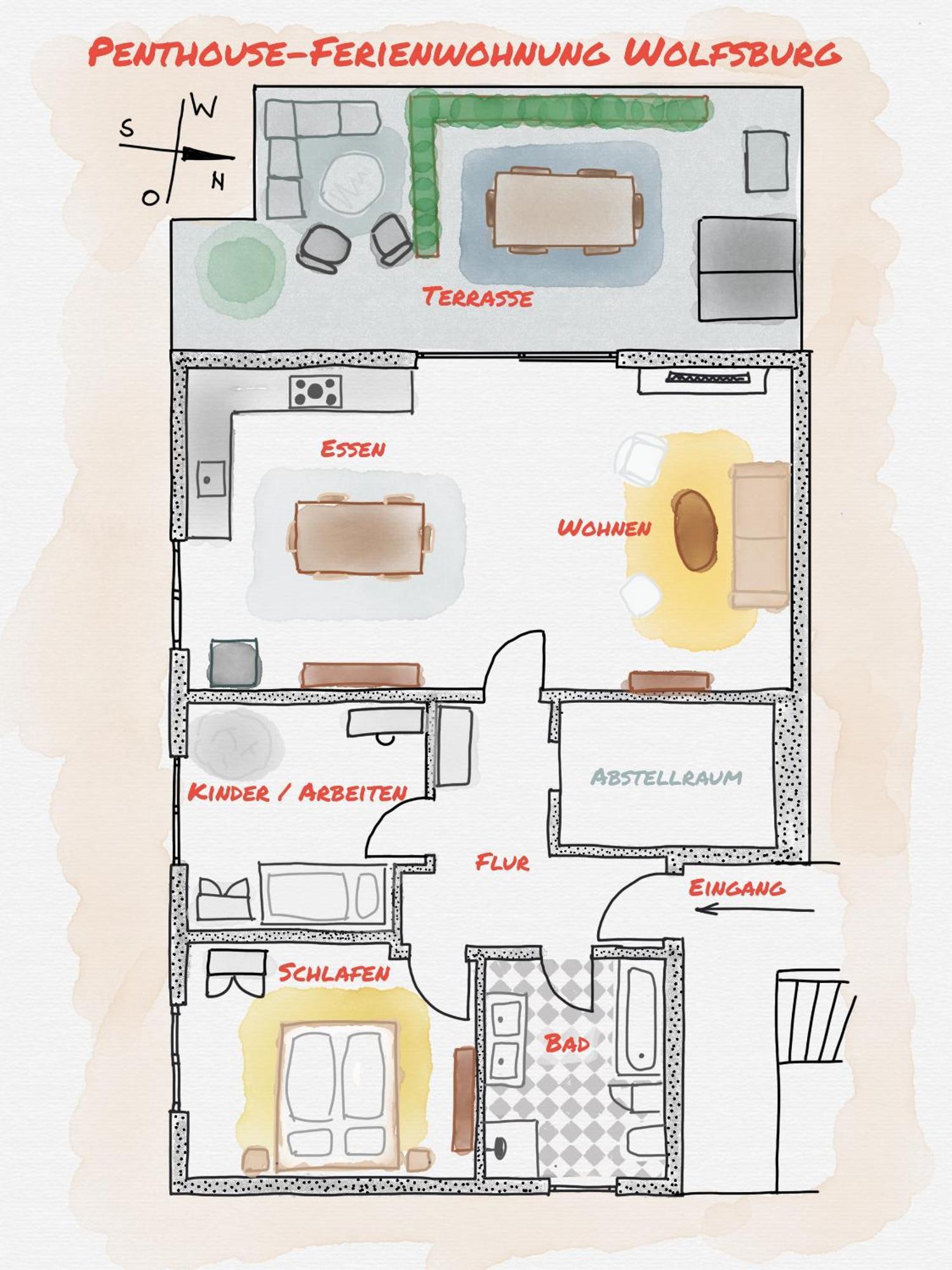 Penthouse-Ferienwohnung Wolfsburg Kültér fotó